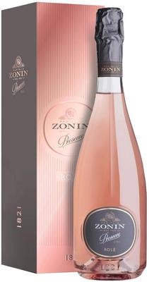 Вино игристое розовое брют «Zonin Prosecco Rose» 2021 г., в подарочной упаковке