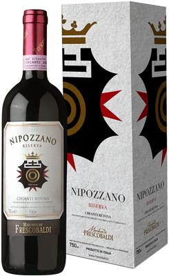 Вино красное сухое «Marchesi de Frescobaldi Nipozzano Riserva» 2008 г., в подарочной упаковке