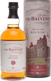 Виски шотландский «Balvenie The Second Red Rose 21 Years» в тубе