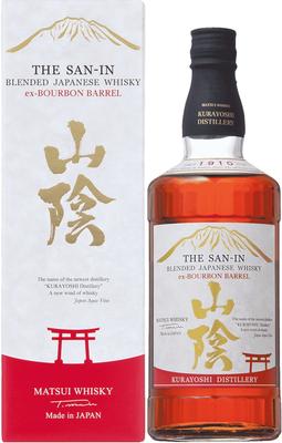 Виски японский «The San-In ex-Bourbon Barrel» в подарочной упаковке