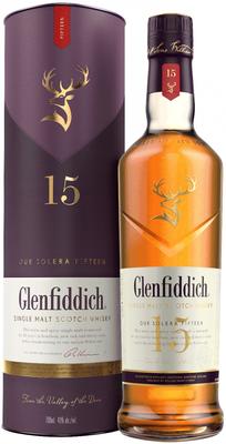 Виски шотландский «Glenfiddich 15 Years Old, 0.75 л» в тубе
