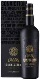 Виски ирландский «Egan's Conviction 10 Years Old» в подарочной упаковке
