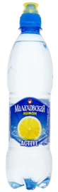 Вода газированная «Малаховская Актив Лимон» пластик