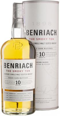 Виски шотландский «Benriach The Smoky Ten» в тубе