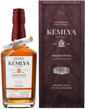 Виски «Kemlya Sherry Wood» в деревянной коробке