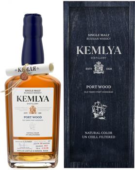 Виски «Kemlya Port Wood» в деревянной коробке