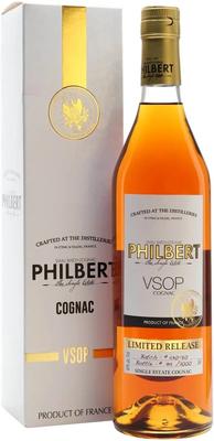 Коньяк французский «Cognac Philbert Single Estate VSOP» в подарочной упаковке