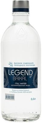 Вода негазированная «Legend of Baikal, 0.5 л» стекло
