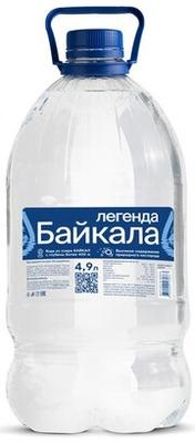 Вода негазированная «Legend of Baikal, 4.9 л» пластик