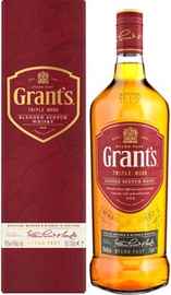 Виски шотландский «Grant's Triple Wood 3 Years Old» в подарочной упаковке