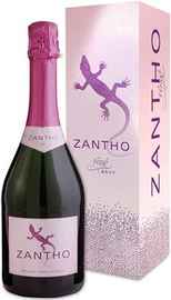 Вино игристое розовое брют «Zantho Rose Brut» в подарочной упаковке
