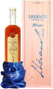 Коньяк французский «Lheraud Cognac Cuvee 20, 0.7 л» в деревянной коробке