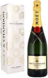 Шампанское белое брют «Moet & Chandon Brut Imperial» в подарочной упаковке