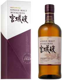 Виски японский «Nikka Miyagikyo Single Malt» в подарочной упаковке