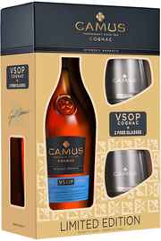 Коньяк французский «Camus VSOP» в подарочной упаковке с 2-мя бокалами
