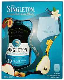 Виски шотландский «Singleton of Dufftown Luscious Nectar 12 Years Old» в подарочной упаковке с 2-мя бокалами