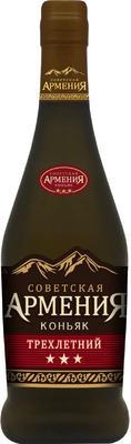 Коньяк армянский «Советская Армения 3 года» матовая бутылка