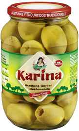 Оливки зеленые без косточки «Karina Aceitunas Gordal Deshuesadas» 845 г