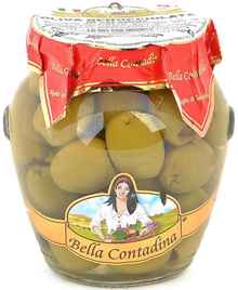 Оливки зеленые с косточкой «Bella Contadina Bella di Cerignola Green Olives»