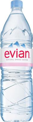 Вода негазированная «Evian, 1.5 л» пластик