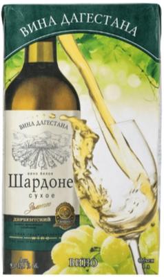 Вино белое сухое «Шардоне Золотое» Тетра-пак, 1 л