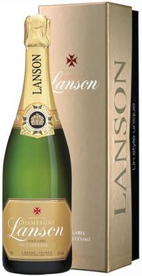 Шампанское белое сухое «Lanson Gold Label Vintage» 2004 г, в подарочной упаковке