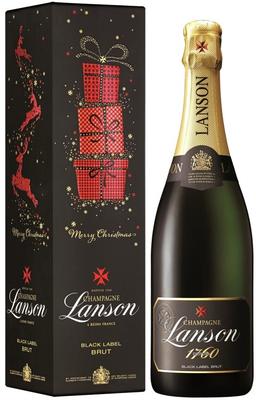 Шампанское белое брют «Lanson Black Label Brut» 2017 г., в подарочной упаковке