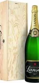 Шампанское белое брют «Lanson Le Black Label, 6 л» 2017 г., в деревянной коробке