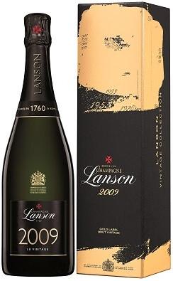 Шампанское белое брют «Lanson Gold Label Le Vintage» 2009 г., в подарочной упаковке