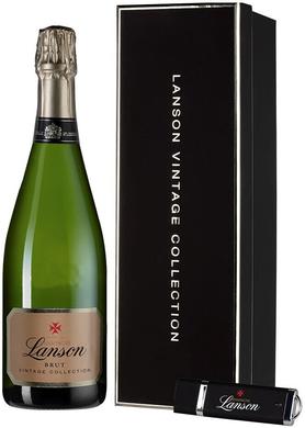 Шампанское белое брют «Lanson Vintage Collection Brut» 1995 г., в подарочной упаковке