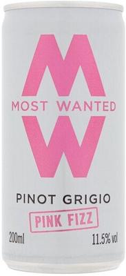 вино игристое розовое полусладкое «Most Wanted Pinot Grigio Pink Fizz» в жестяной банке