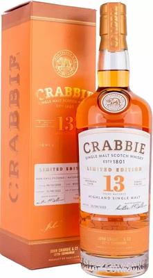 Виски шотландский «Crabbie Single Malt 13 Years Old Tokaji Finish» в подарочной упаковке