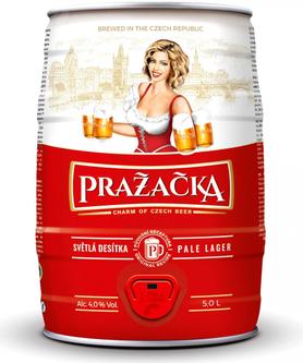 Пиво светлое фильтрованное «Prazacka» кегля