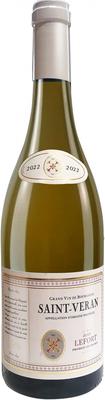 Вино белое сухое «Jean Lefort Saint-Veran» 2022 г.
