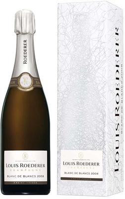 Шампанское белое брют «Louis Roederer Blanc de Blancs» 2008 г., в подарочной коробке "Графика"