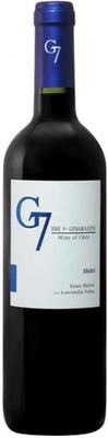 Вино красное сухое «G7 Merlot» 2022 г.