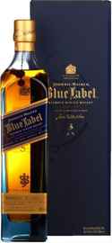 Виски шотландский «Johnnie Walker Blue Label» в подарочной упаковке