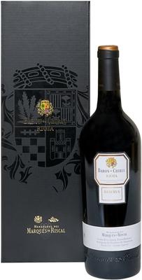 Вино красное сухое «Baron de Chirel Reserva Rioja» 2005 г. в подарочной упаковке