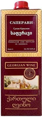 Вино красное сухое «Дом Грузинского Вина Саперави» тетра пак
