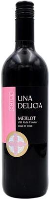 Вино красное сухое «Una Delicia Merlot» 2021 г.