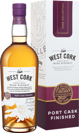 Виски ирландский «West Cork Port Cask Finished Single Malt» солодовый в подарочной упаковке