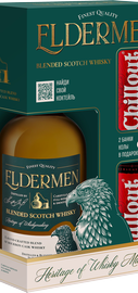 Виски «Eldermen Blended Scotch Whisky» подарочный набор с двумя банками "ChillOut" кола