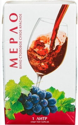 Вино красное сухое «Винзавод Юровский Мерло»