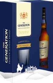 Виски купажированный «The Generation Premium» в подарочной упаковке + бокал
