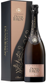 Шампанское розовое брют «Duval-Leroy Rose Brut, 0.75 л» в подарочной упаковке