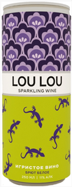 Игристое вино белое брют «Lou Lou» в жестяной банке