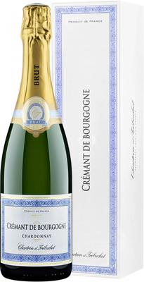 Игристое вино белое сухое «Chartron et Trebuchet Crémant de Bourgogne Brut Chardonnay» 2021