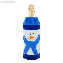 Чехол на бутылку «Снеговик»