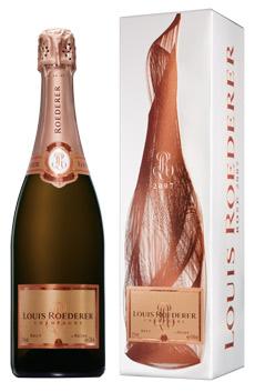 Шампанское розовое брют «Louis Roederer Brut Rose» 2008 г., в графической упаковке