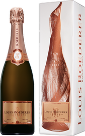 Шампанское розовое брют «Louis Roederer Brut Rose Vintage» 2008 г., в графической упаковке